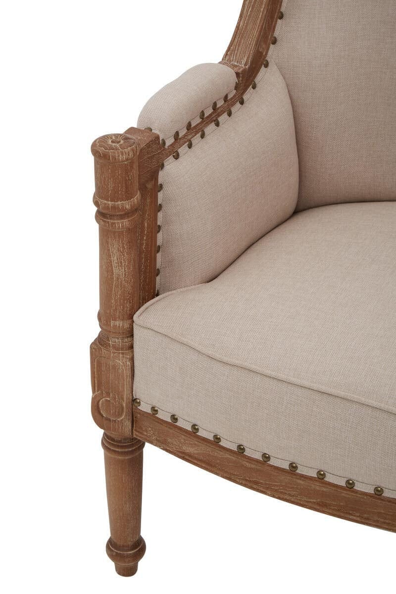 Hamilton Interiors Living Cabra Cream Fabric Armchair House of Isabella UK