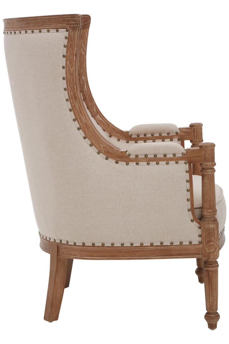 Hamilton Interiors Living Cabra Cream Fabric Armchair House of Isabella UK