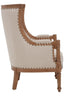 Hamilton Interiors Living Cabra Cream Fabric Armchair House of Isabella UK