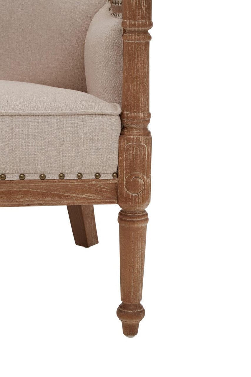 Hamilton Interiors Living Cabra Cream Fabric Armchair House of Isabella UK