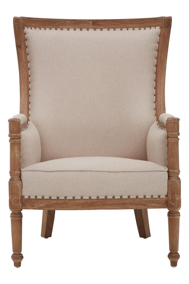 Hamilton Interiors Living Cabra Cream Fabric Armchair House of Isabella UK