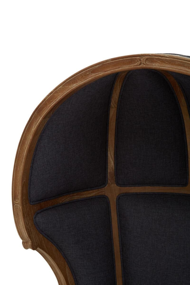Hamilton Interiors Living Cabra Graphite Grey Dome Chair House of Isabella UK