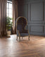 Hamilton Interiors Living Cabra Graphite Grey Dome Chair House of Isabella UK