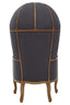 Hamilton Interiors Living Cabra Graphite Grey Dome Chair House of Isabella UK