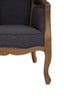 Hamilton Interiors Living Cabra Graphite Grey Dome Chair House of Isabella UK