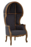 Hamilton Interiors Living Cabra Graphite Grey Dome Chair House of Isabella UK