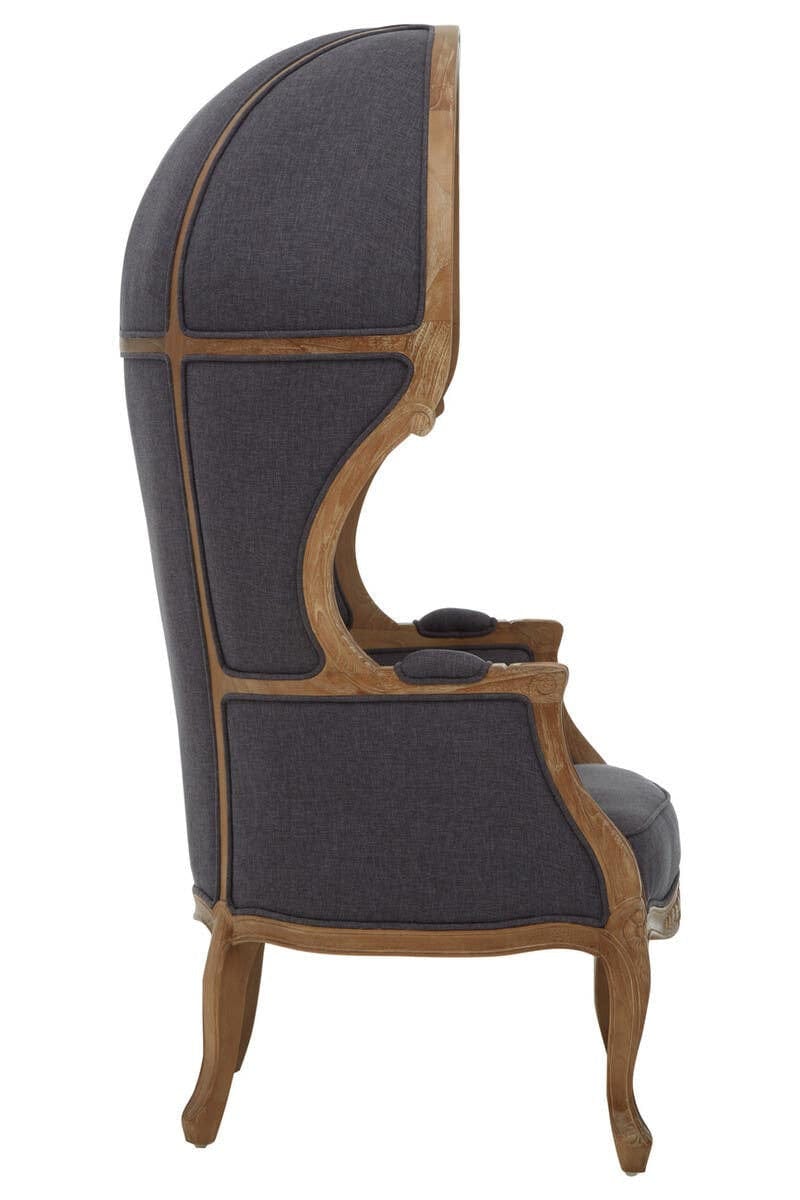 Hamilton Interiors Living Cabra Graphite Grey Dome Chair House of Isabella UK