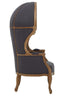Hamilton Interiors Living Cabra Graphite Grey Dome Chair House of Isabella UK
