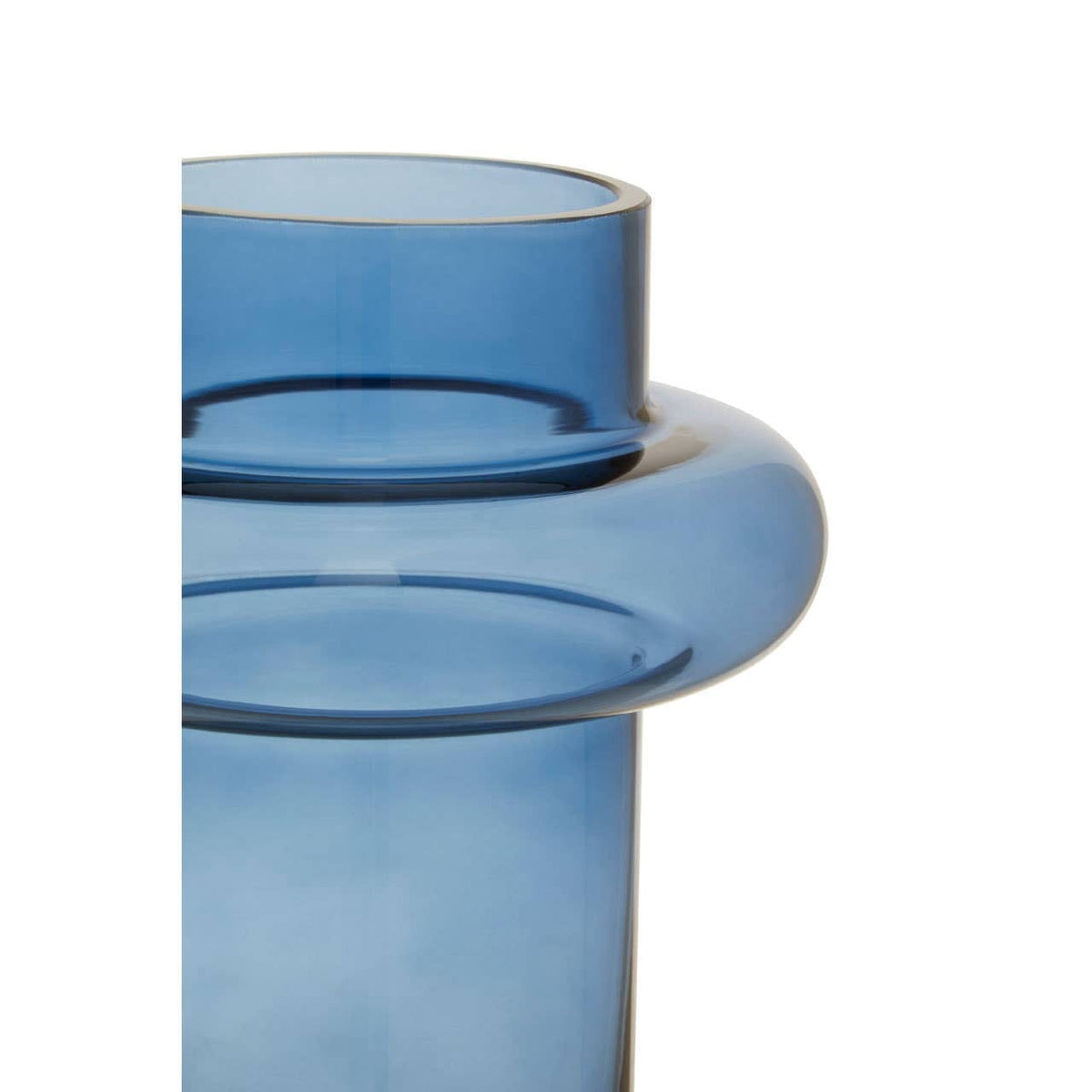 Hamilton Interiors Living Cabrina Small Blue Glass Vase House of Isabella UK