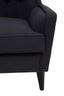 Hamilton Interiors Living Cala Black Tufted Highback Chair House of Isabella UK