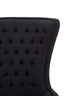 Hamilton Interiors Living Cala Black Tufted Highback Chair House of Isabella UK
