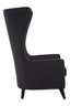 Hamilton Interiors Living Cala Black Tufted Highback Chair House of Isabella UK