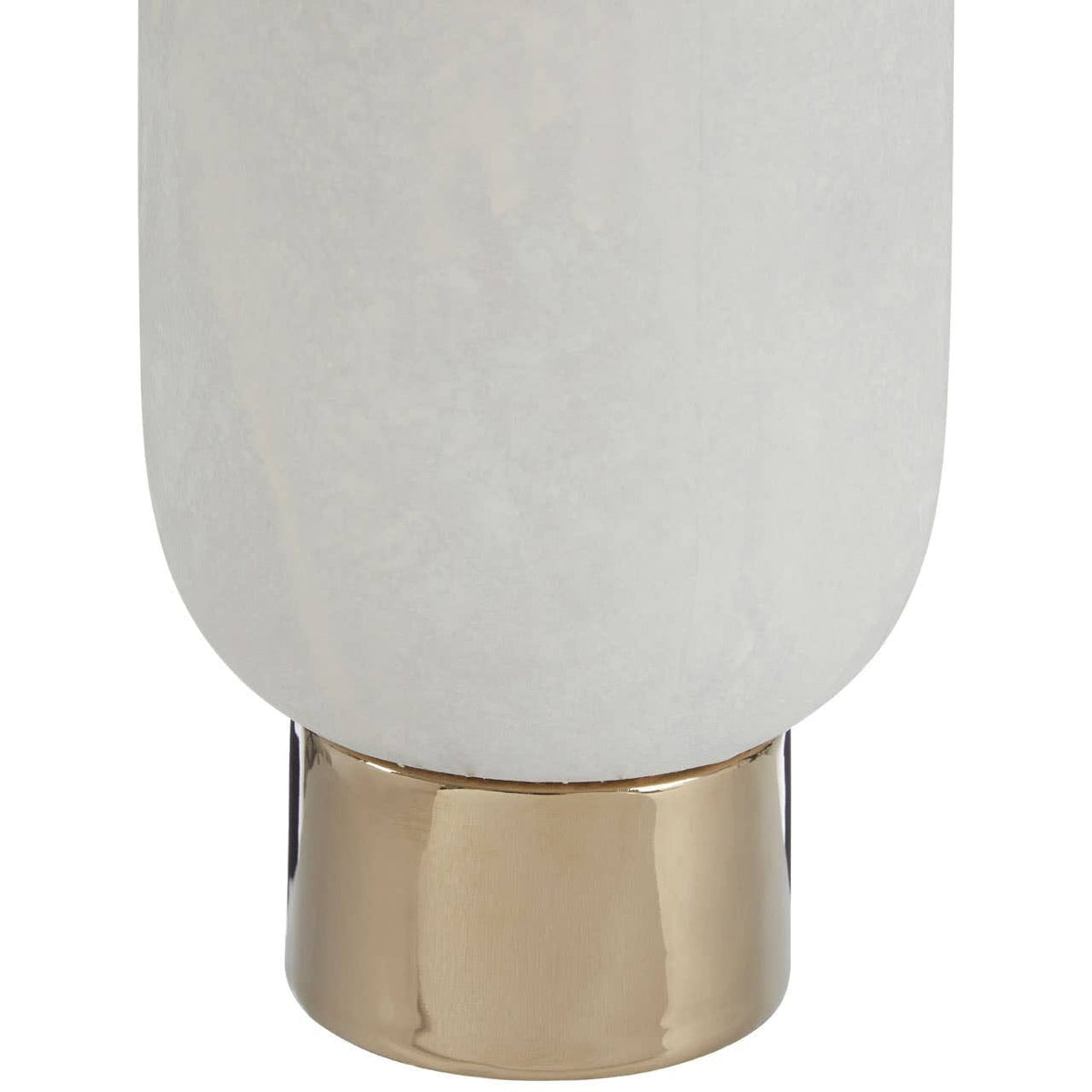 Hamilton Interiors Living Callie White and Gold Large Pedestal Vase House of Isabella UK