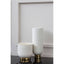 Hamilton Interiors Living Callie White and Gold Large Pedestal Vase House of Isabella UK