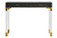 Hamilton Interiors Living Cardona Black Shagreen Effect 2 Drawer Console Table House of Isabella UK