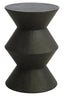 Hamilton Interiors Living Cardona Black Shagreen Effect Side Table House of Isabella UK