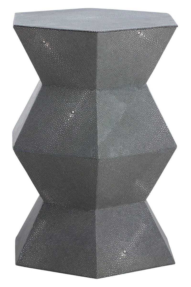 Hamilton Interiors Living Cardona Blue Shagreen Effect Side Table House of Isabella UK