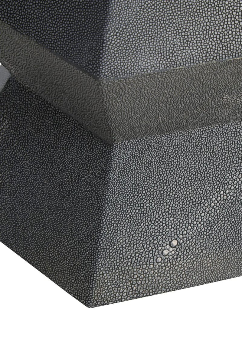 Hamilton Interiors Living Cardona Blue Shagreen Effect Side Table House of Isabella UK