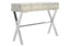 Hamilton Interiors Living Cardona Two Drawer Grey Shagreen Effect Console Table House of Isabella UK