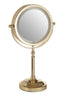 Hamilton Interiors Living Cassini Gold Finish LED Large Table Mirror House of Isabella UK