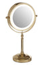 Hamilton Interiors Living Cassini Gold Finish LED Large Table Mirror House of Isabella UK