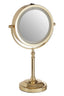 Hamilton Interiors Living Cassini Gold Finish LED Large Table Mirror House of Isabella UK