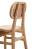 Hamilton Interiors Living Cebu Beige Fabric and Grey Wash Elm Wood Dining Chair House of Isabella UK