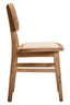 Hamilton Interiors Living Cebu Beige Fabric and Grey Wash Elm Wood Dining Chair House of Isabella UK