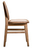 Hamilton Interiors Living Cebu Beige Fabric and White Wash Elm Wood Dining Chair House of Isabella UK