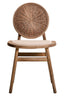 Hamilton Interiors Living Cebu Beige Fabric and White Wash Elm Wood Dining Chair House of Isabella UK