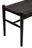 Hamilton Interiors Living Cebu Black Rope and Elm Wood Bench House of Isabella UK