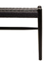 Hamilton Interiors Living Cebu Black Rope and Elm Wood Bench House of Isabella UK