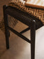 Hamilton Interiors Living Cebu Black Rope and Elm Wood Bench House of Isabella UK