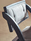 Hamilton Interiors Living Cebu Grey and Black Elm Wood Folding Chair House of Isabella UK