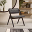 Hamilton Interiors Living Cebu Grey and Black Elm Wood Folding Chair House of Isabella UK