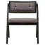 Hamilton Interiors Living Cebu Grey and Black Elm Wood Folding Chair House of Isabella UK