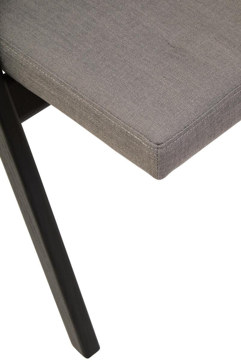 Hamilton Interiors Living Cebu Grey and Black Elm Wood Folding Chair House of Isabella UK