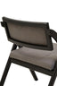 Hamilton Interiors Living Cebu Grey and Black Elm Wood Folding Chair House of Isabella UK