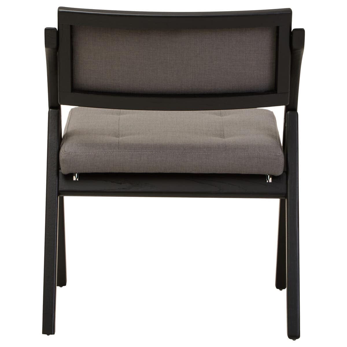 Hamilton Interiors Living Cebu Grey and Black Elm Wood Folding Chair House of Isabella UK