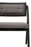 Hamilton Interiors Living Cebu Grey and Black Elm Wood Folding Chair House of Isabella UK