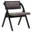 Hamilton Interiors Living Cebu Grey and Black Elm Wood Folding Chair House of Isabella UK