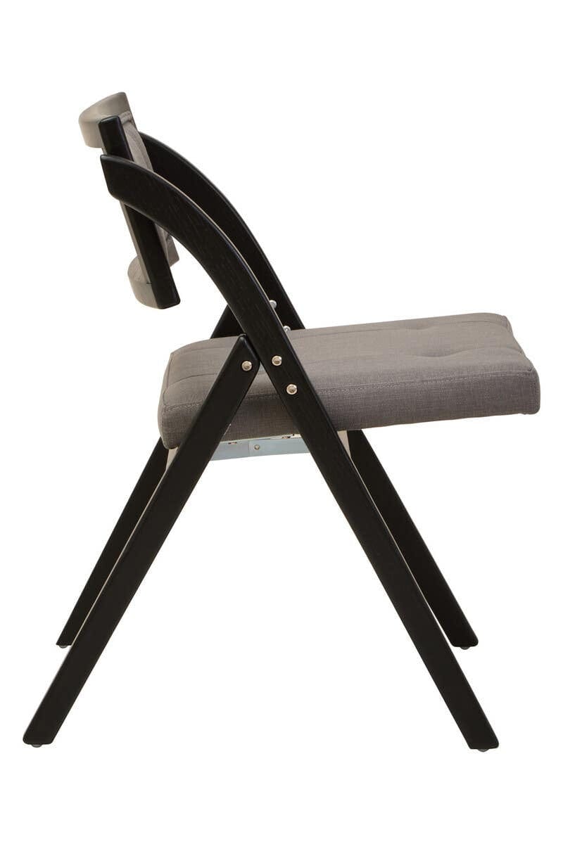 Hamilton Interiors Living Cebu Grey and Black Elm Wood Folding Chair House of Isabella UK