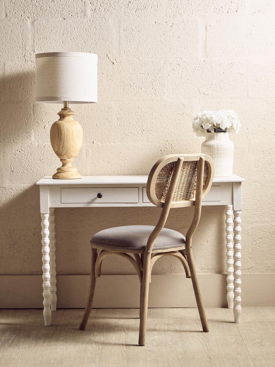 Hamilton Interiors Living Cebu Grey Wash Elm Wood Dining Chair House of Isabella UK