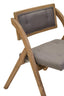 Hamilton Interiors Living Cebu Grey Wash Elm Wood Folding Chair House of Isabella UK