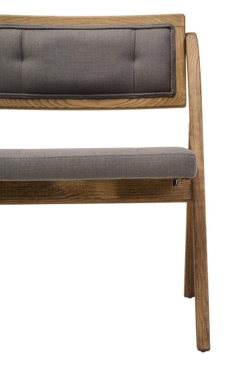 Hamilton Interiors Living Cebu Grey Wash Elm Wood Folding Chair House of Isabella UK