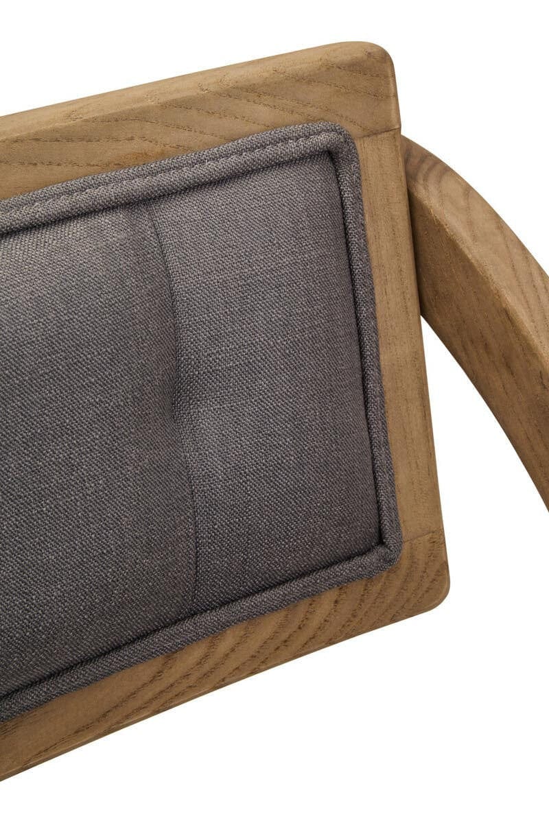 Hamilton Interiors Living Cebu Grey Wash Elm Wood Folding Chair House of Isabella UK