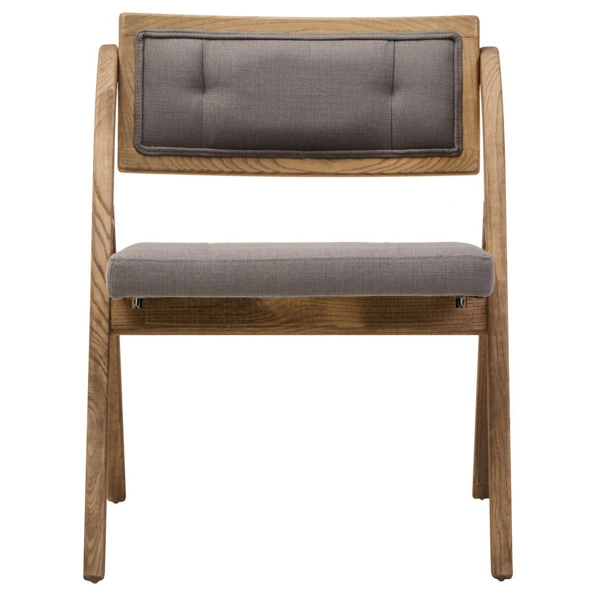 Hamilton Interiors Living Cebu Grey Wash Elm Wood Folding Chair House of Isabella UK