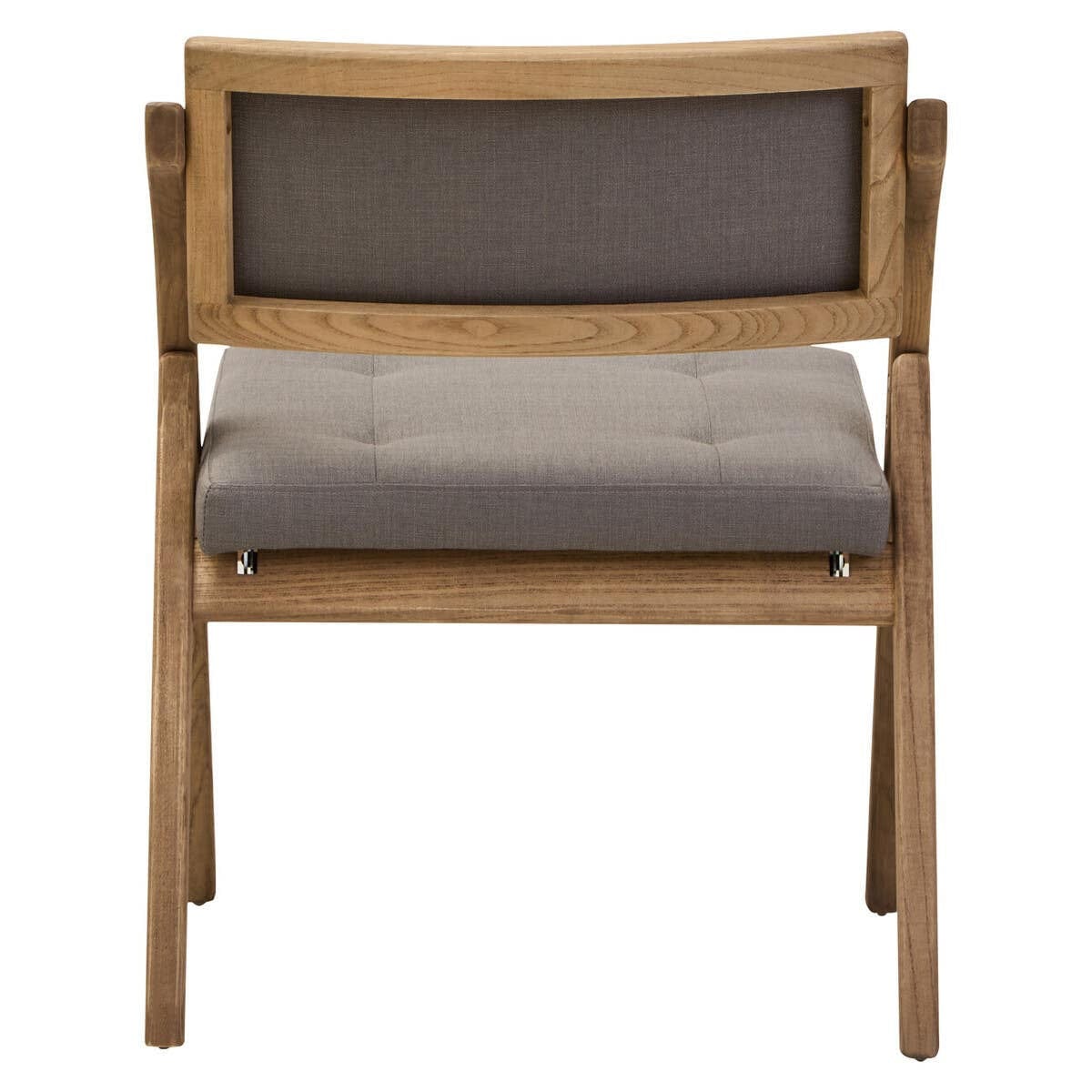 Hamilton Interiors Living Cebu Grey Wash Elm Wood Folding Chair House of Isabella UK