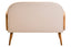 Hamilton Interiors Living Cebu Ivory Fabric and Cane 2 Seat Sofa with Elm Wood Legs House of Isabella UK