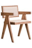 Hamilton Interiors Living Cebu Ivory Fabric and Grey Wash Beech Wood Dining Chair House of Isabella UK